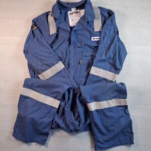 Nabors RPS Crude FR Flame Resistant Blue Coveralls Oil Gas Fire 2XL